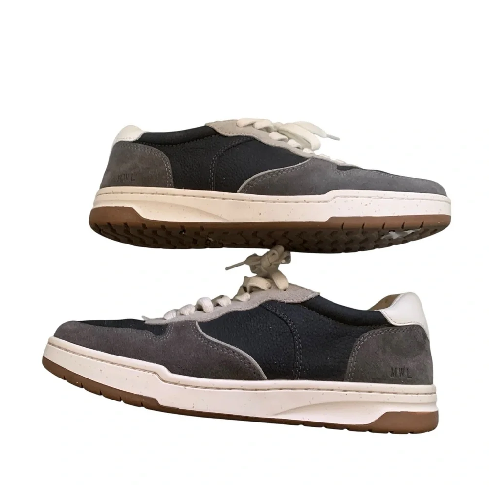 Madewell Court Sneakers in Dark Colorblock Nubuck and Suede Sz: 9
